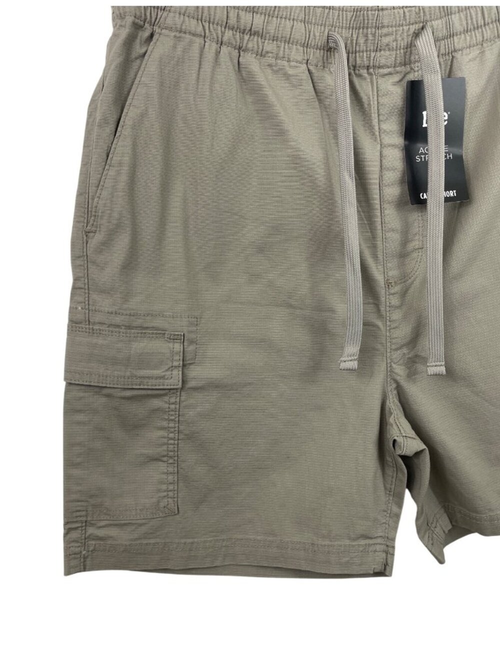 Lee Active Stretch Cargo Shorts Mushroom Color Regular Fit Mens Size Large - Picture 4 of 12